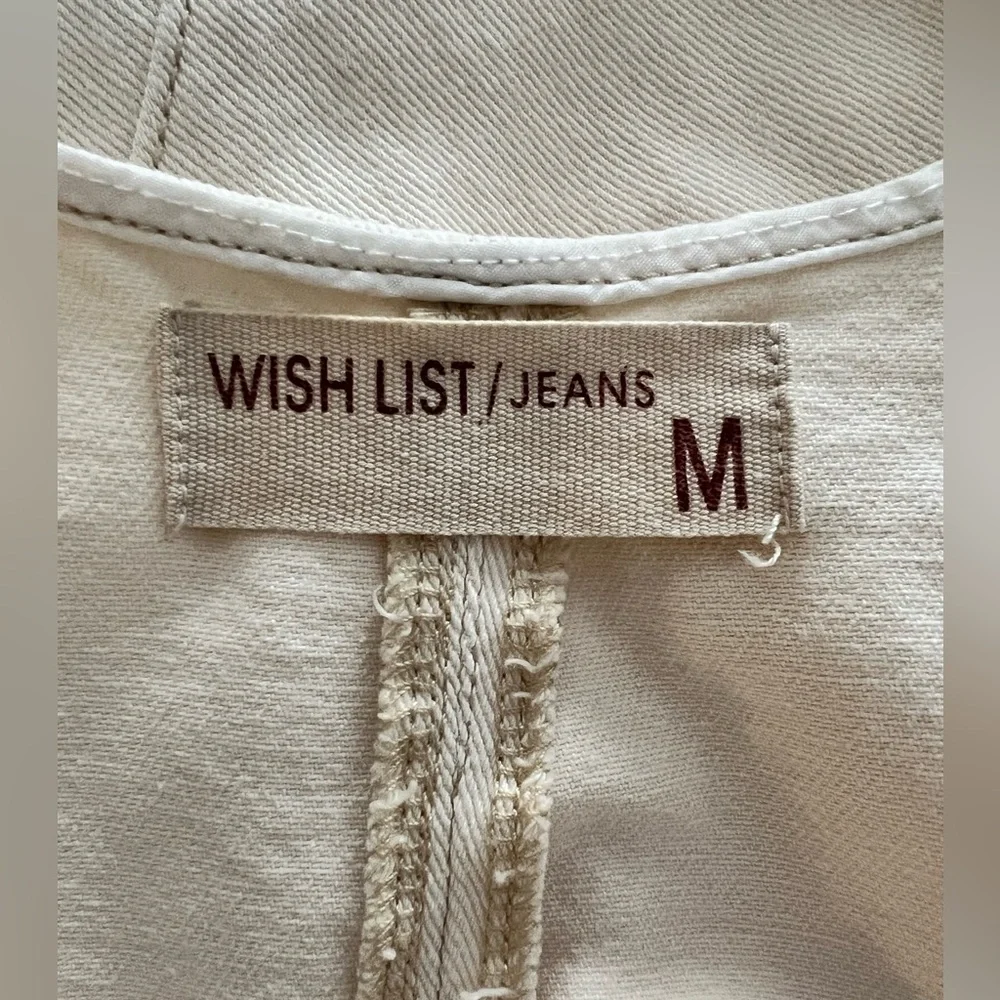 Wishlist Oversized Cream Denim Jumpsuit with Pockets - Picture 5 of 5
